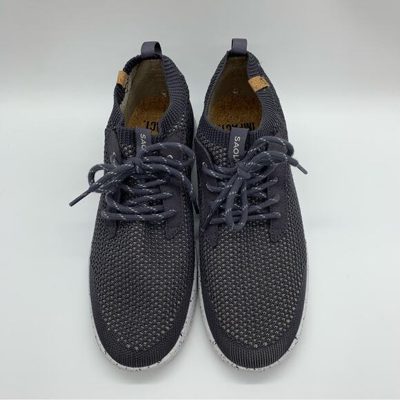 NWOT Saola Mindo Feather Light Lace Up Knit Athleisure Sneaker Dark Grey Sz 9.5 - Picture 5 of 12